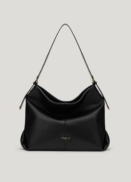 LEATHER EFFECT SHOPPER BAG