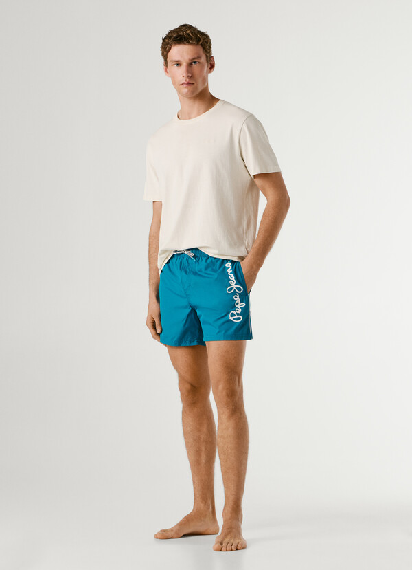 PRINTED LOGO SWIM SHORTS