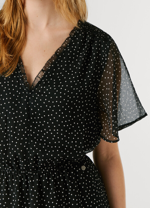 POLKA DOT MINI DRESS