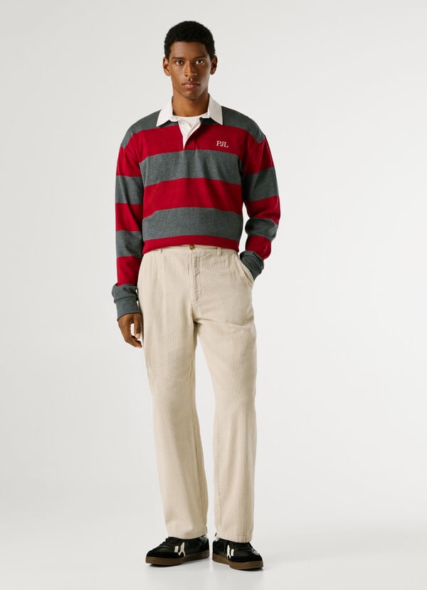 RELAXED FIT POPLIN CHINOS