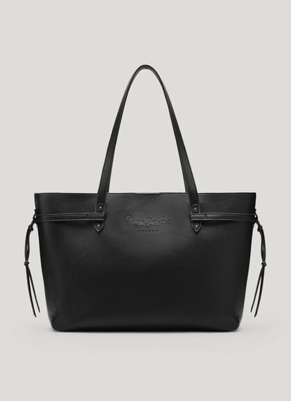 LEATHER EFFECT SHOPPER BAG