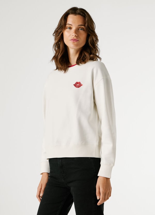 CREW NECK LOGO SWEATSHIRT