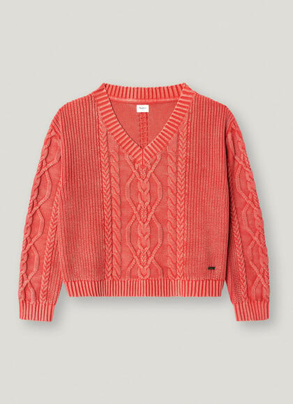RELAXED FIT CABLE KNIT JUMPER