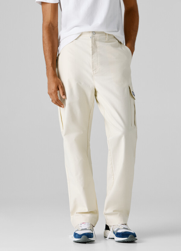STRAIGHT FIT CARGO TROUSERS
