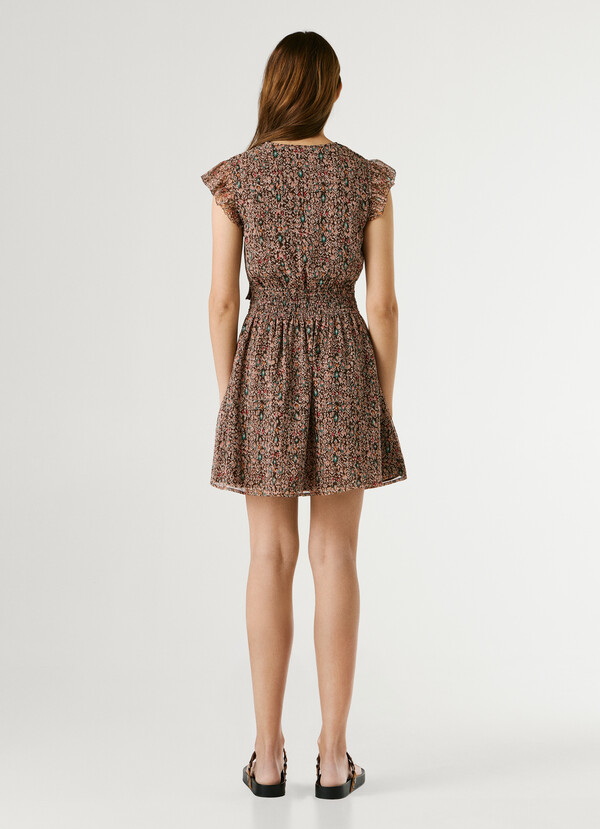 FANTASY PRINT MINI DRESS