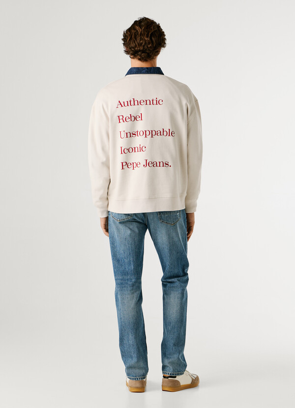 RELAXED FIT CREW NECK SWEATSHIRT