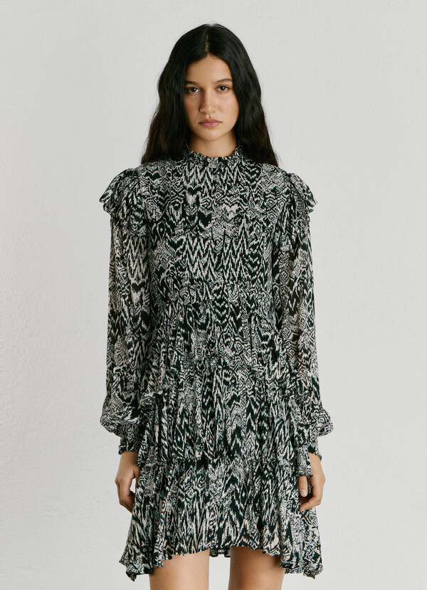 FANTASY PRINT MINI DRESS