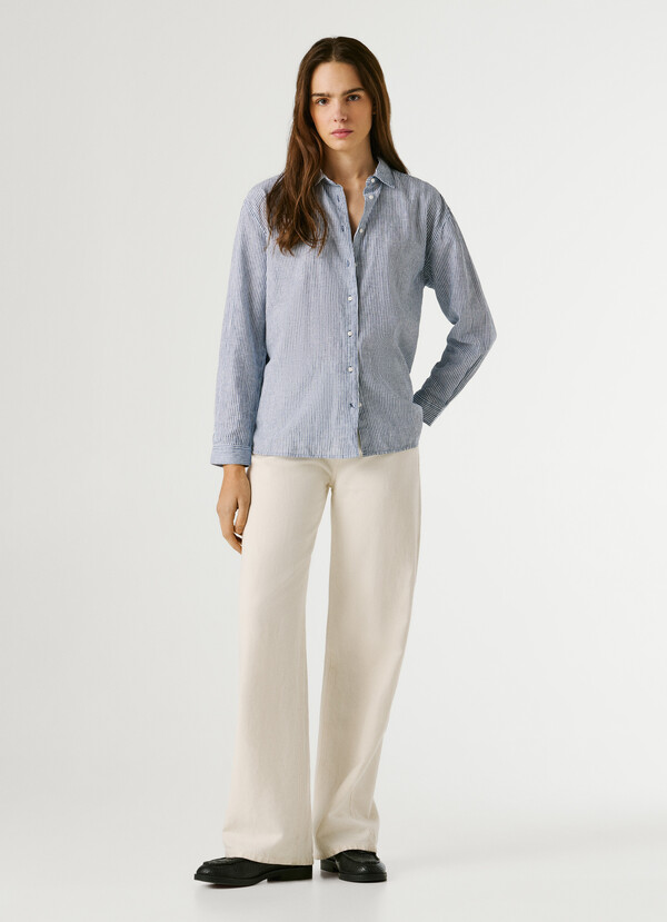 RELAXED FIT STRIPED SHIRT