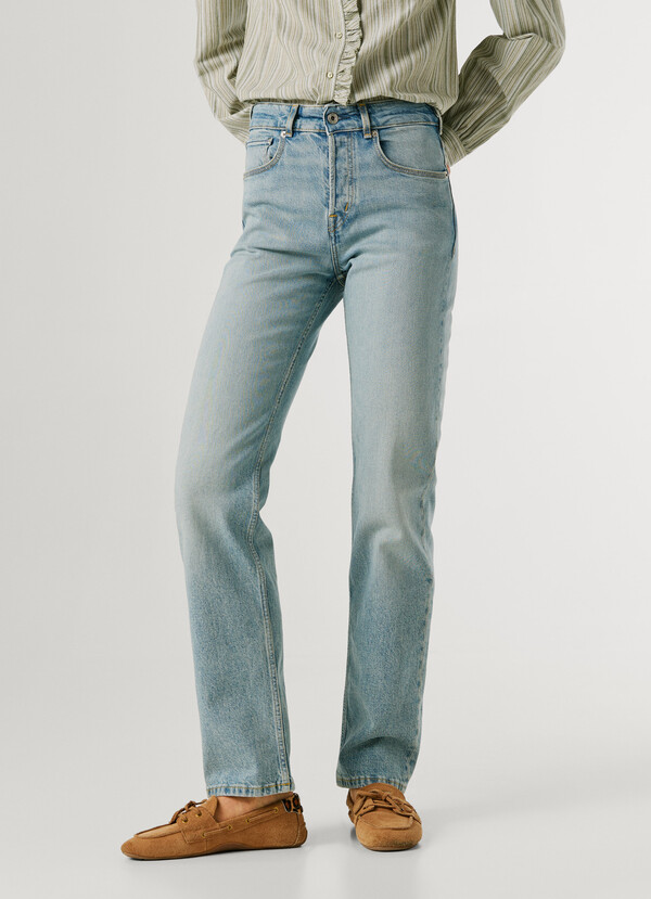 MID-RISE STRAIGHT FIT JEANS - ARROW