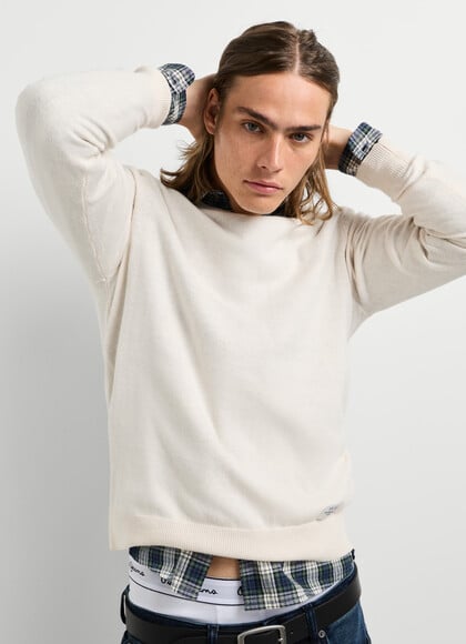 REGULAR FIT CREW NECK KNIT JUMPER