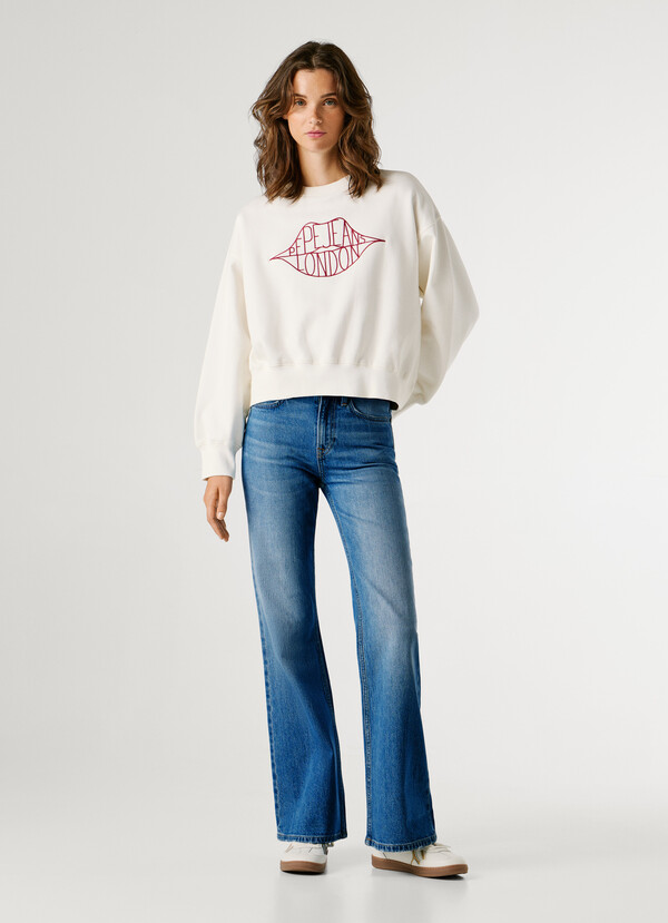 CREW NECK LOGO SWEATSHIRT