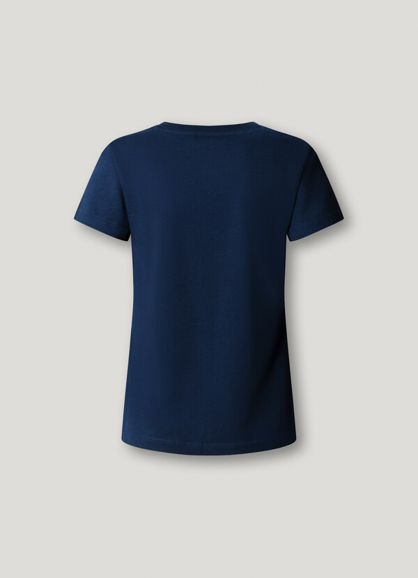 PRINTED FLORAL LOGO T-SHIRT