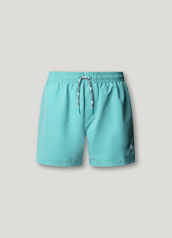 SWIM SHORTS WITH CIRCULAR LOGO