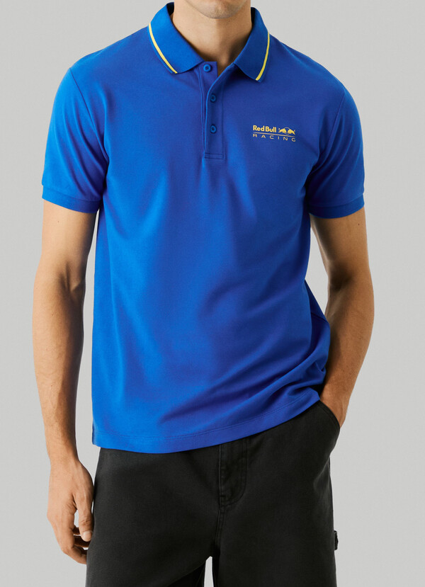 PRINTED LOGO PIQUE POLO SHIRT