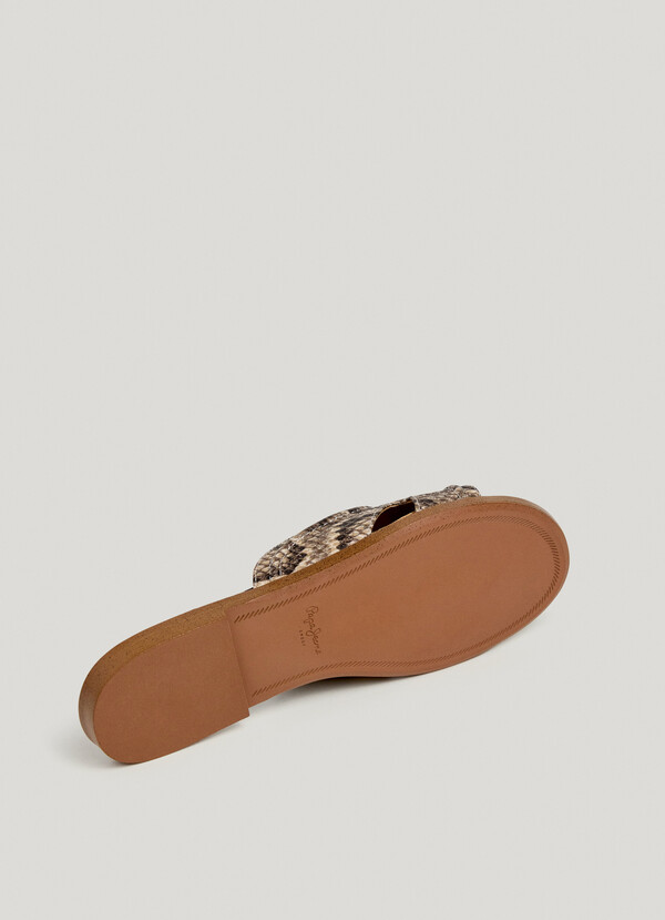 ANIMAL PRINT SANDALS