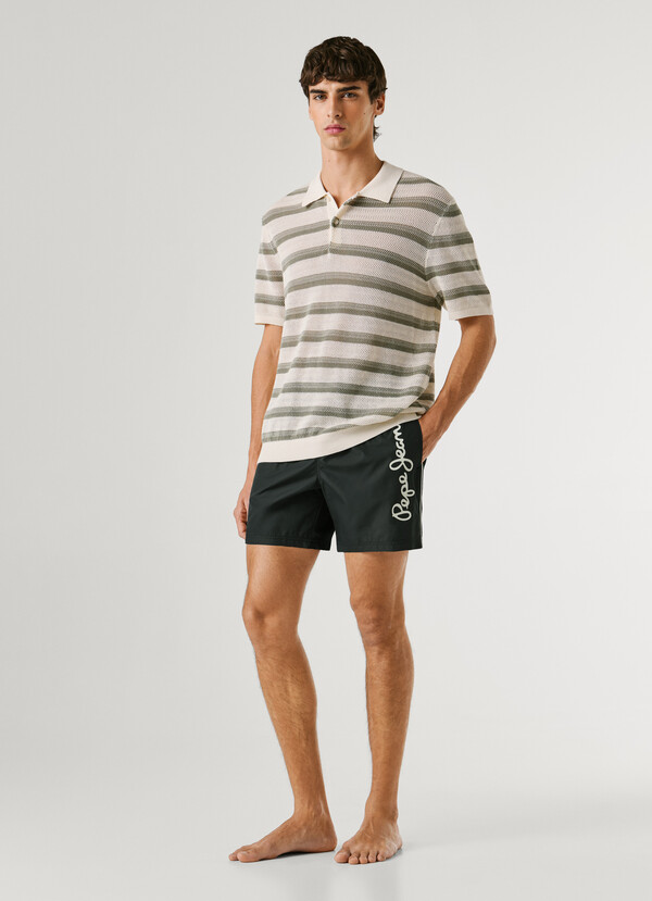PRINTED LOGO SWIM SHORTS