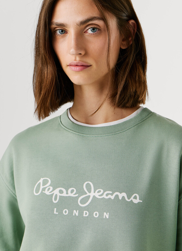 CREW NECK LOGO SWEATSHIRT