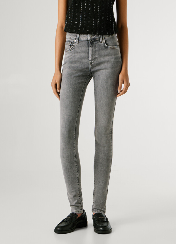 MID-RISE SKINNY FIT JEANS - REGENT