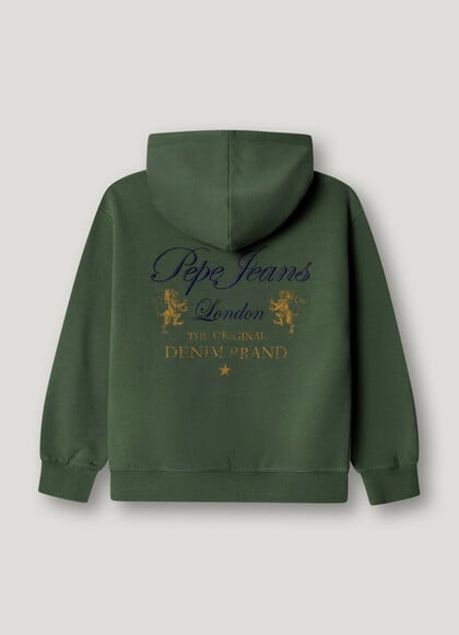 RELAXED FIT FULL ZIP HOODIE