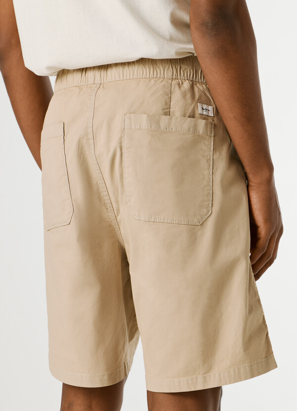 RELAXED FIT POPLIN SHORTS