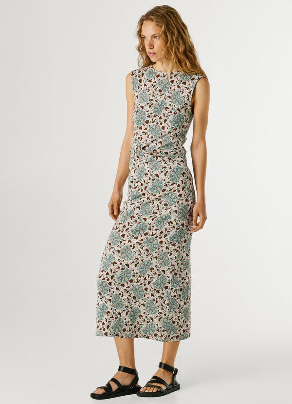 FLORAL PRINT MAXI DRESS