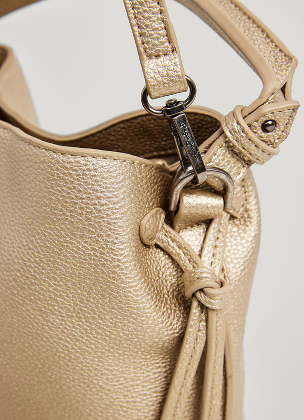 BUCKET BAG IN LEATHER EFFECT