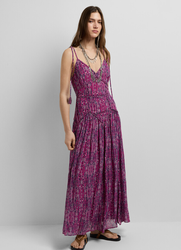 ABSTRACT PRINT MAXI DRESS
