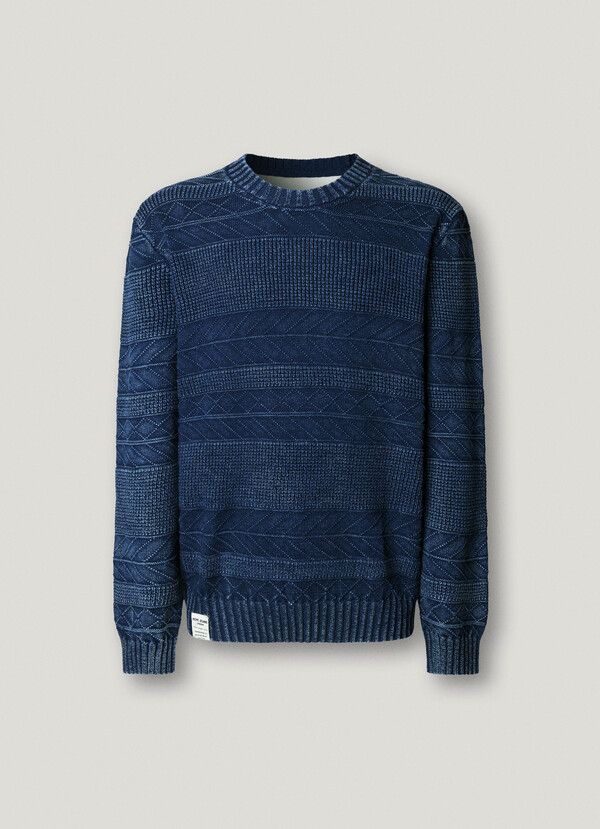 CREW NECK KNIT JUMPER