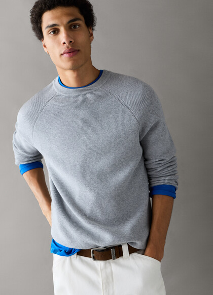 REGULAR FIT CREW NECK KNIT JUMPER