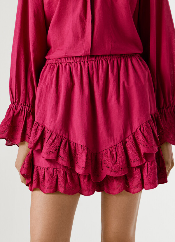 SKORT WITH RUFFLES