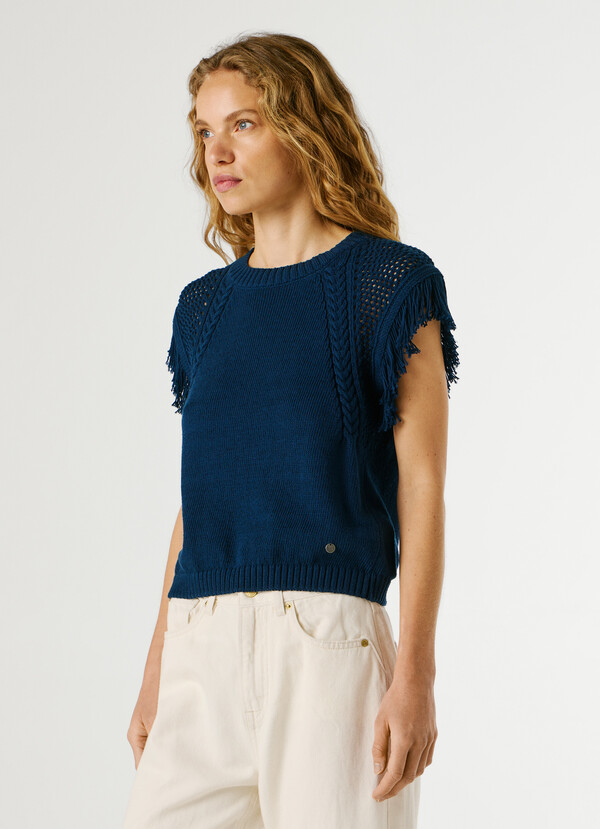 CREW NECK KNIT WAISTCOAT