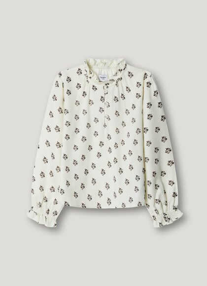 FLORAL PRINT FLUID BLOUSE