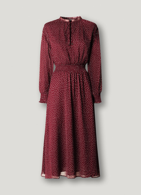 POLKA DOT MIDI DRESS