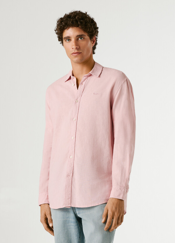 REGULAR FIT GARMENT DYED SHIRT