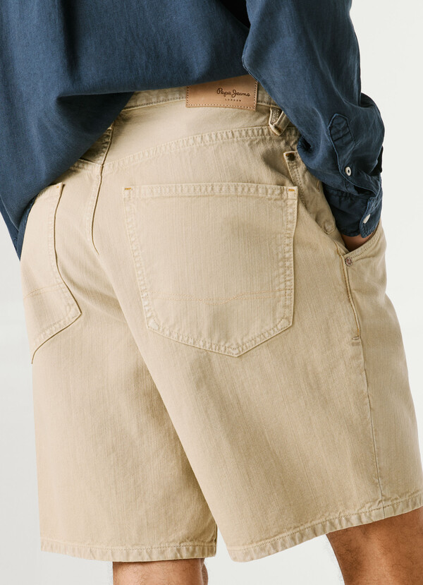 LOOSE FIT TWILL SHORTS