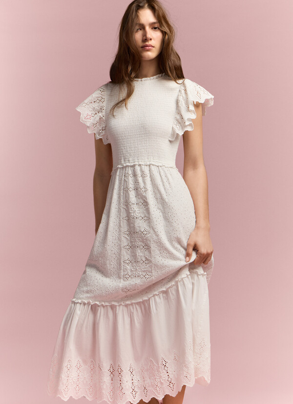 OPENWORK DETAIL MAXI DRESS