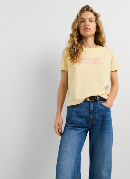 PRINTED TEXT T-SHIRT