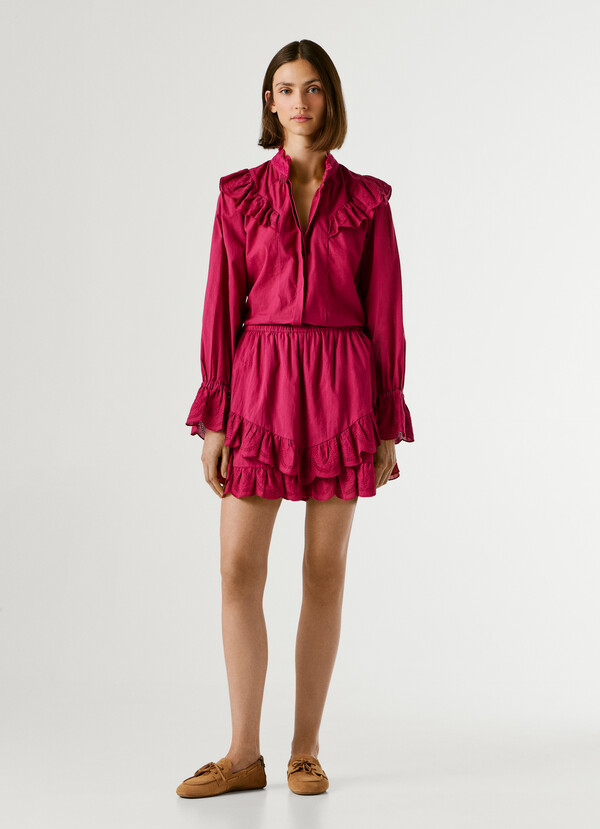 SKORT WITH RUFFLES