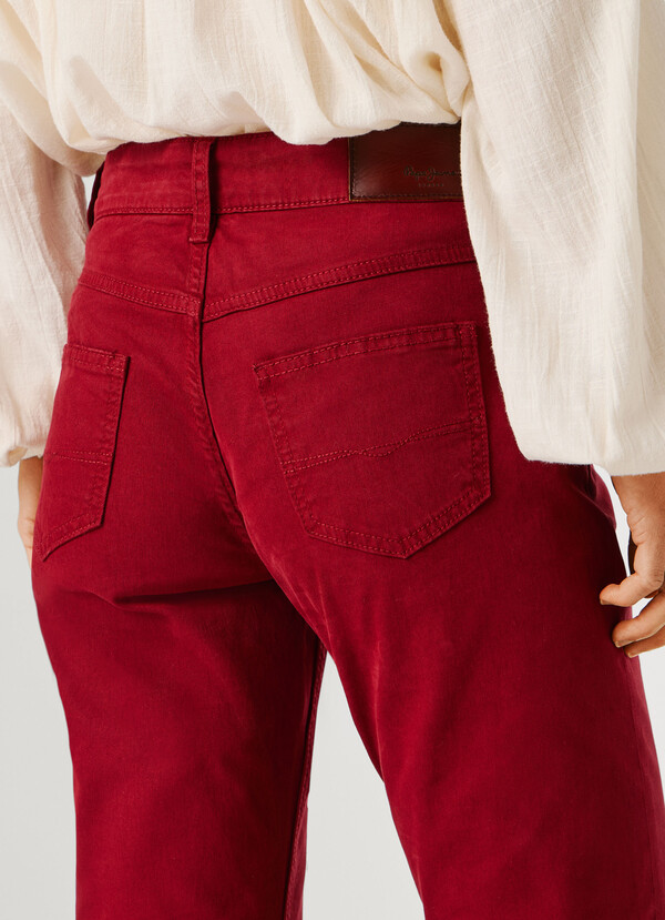 FLARE FIT 5-POCKET TROUSERS