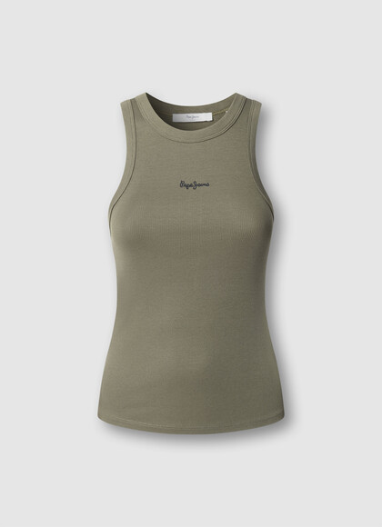 SLEEVELESS RIBBED TOP