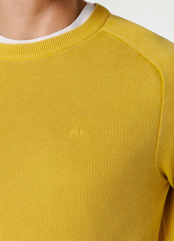 CREW NECK PIQU&Eacute; JUMPER