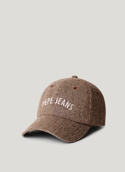 HOUNDSTOOTH PRINT CAP