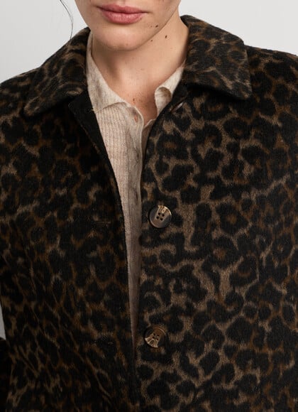 LONG ANIMAL PRINT COAT