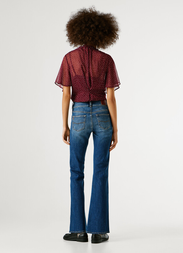 MID-RISE FLARE FIT JEANS - VENUS