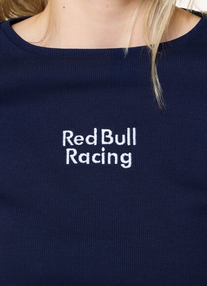 RIBBED EMBROIDERED LOGO T-SHIRT