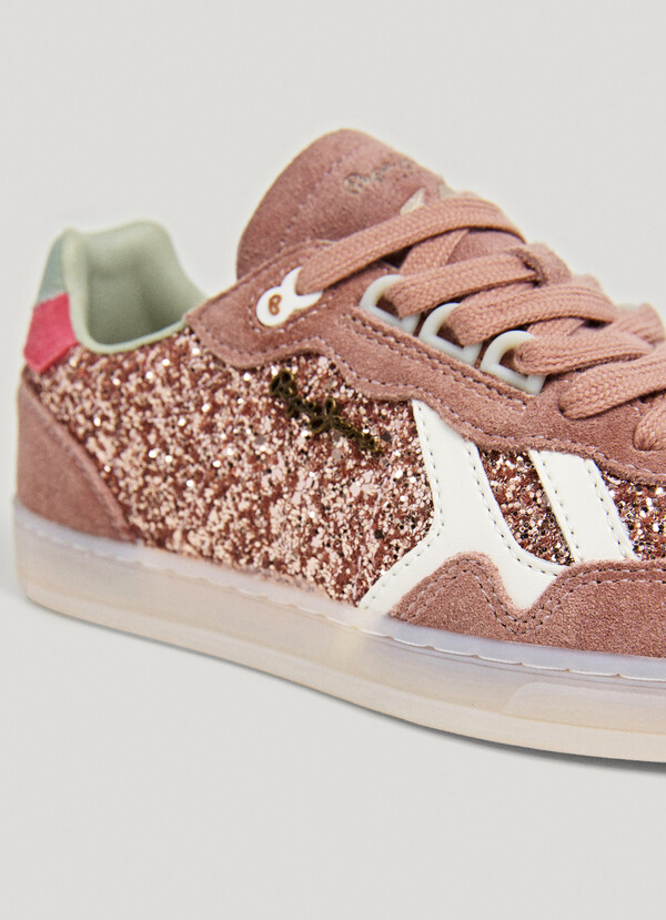 GLITTER DETAIL TRAINERS- BALL