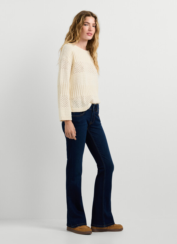 LOW-RISE FLARE FIT JEANS - PIMLICO