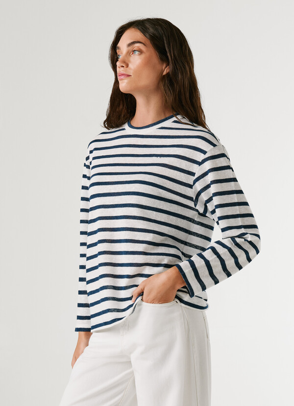 LONG SLEEVE STRIPED T-SHIRT