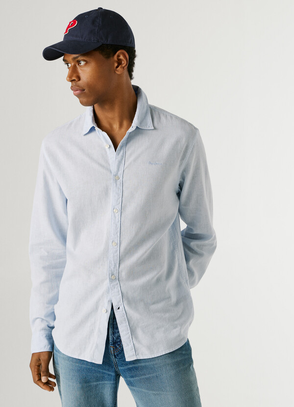 REGULAR FIT GARMENT DYED SHIRT