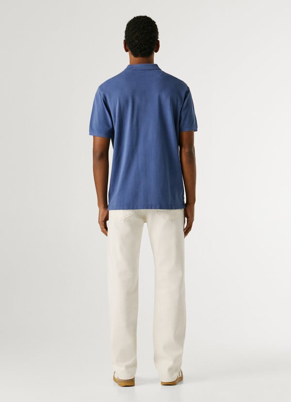 GARMENT DYED PIQUE POLO SHIRT